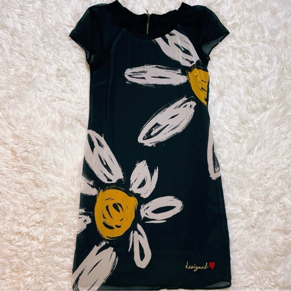 Awesome Floral Sunflower Desigual Dress 🖤☀️🌻🌼🖤